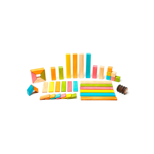 42-Piece Set <br>Magnetic Wooden Blocks <br>Tegu Classics - Natural CuteNest