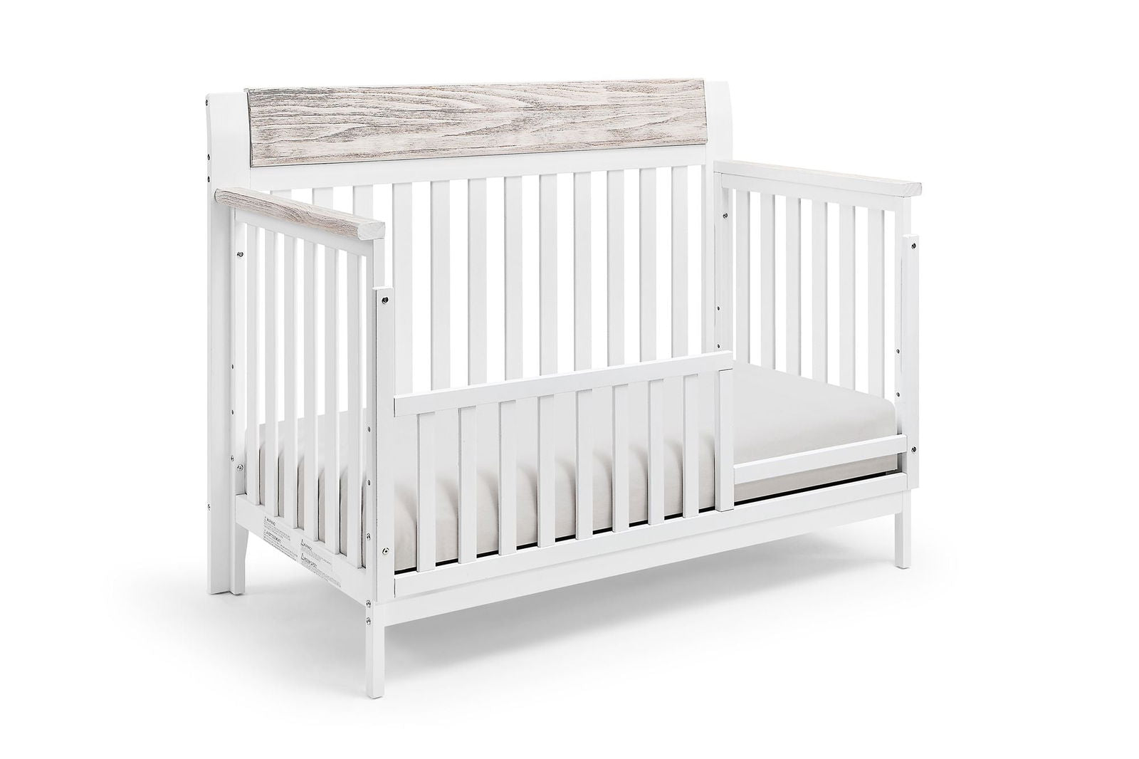 Hayes 4-in-1 Convertible Crib White/Natural - Natural CuteNest