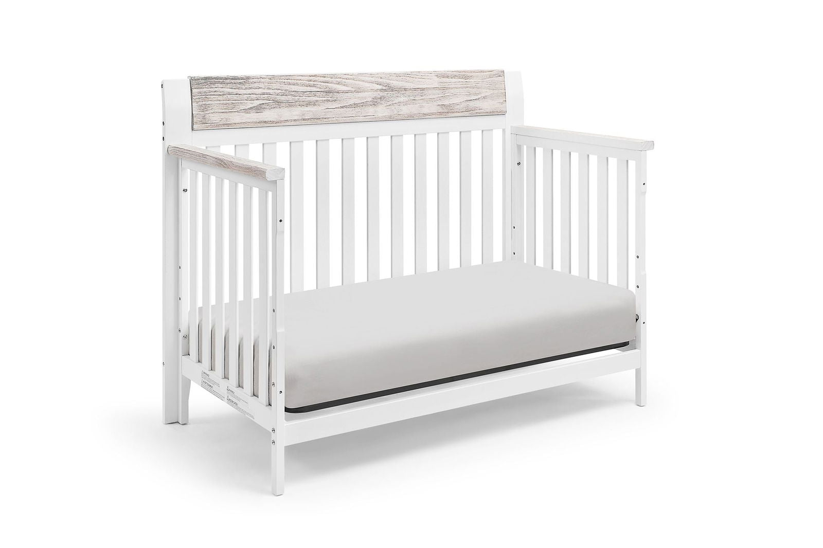 Hayes 4-in-1 Convertible Crib White/Natural - Natural CuteNest