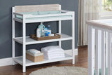 Hayes Changing Table White/Natural - Natural CuteNest