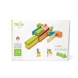 Magnetic Wooden Blocks 24-Piece Set - Natural CuteNest