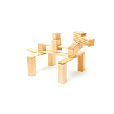 Magnetic Wooden Blocks 24-Piece Set - Natural CuteNest