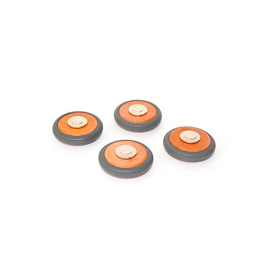 Magnetic Wooden Wheels <br>Magnetic Wooden Blocks <br>4 pieces - Natural CuteNest