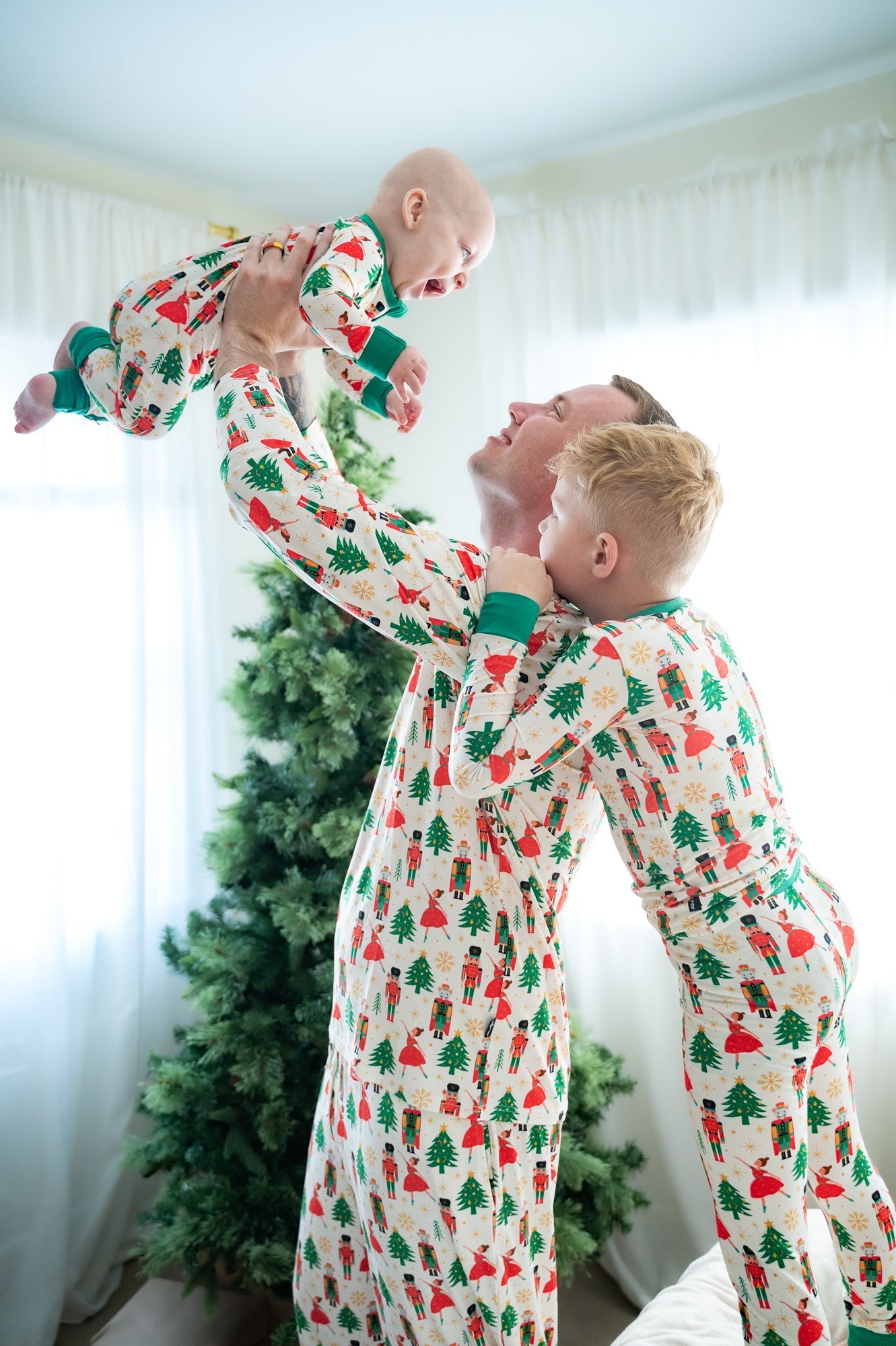 Men's Pajama Set in Nutcracker - Natural CuteNest