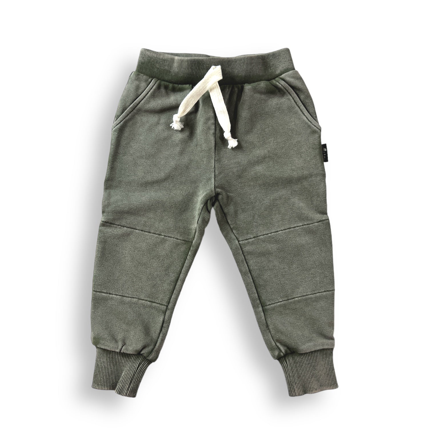 Moss Snow Wash French Terry Joggers - Natural CuteNest