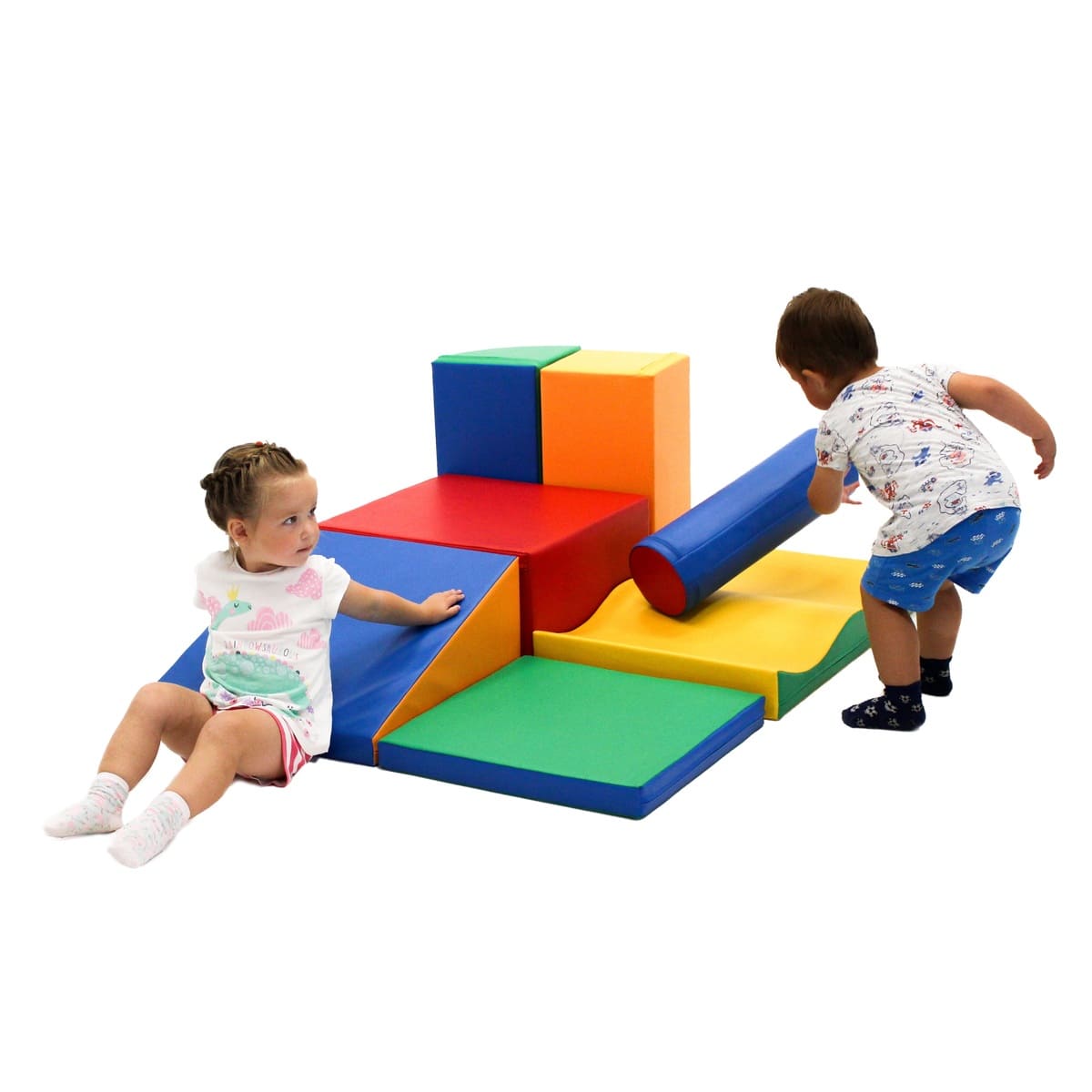 Soft Play Activity Set - Discoverer-Climber-IGLU Soft Play-white-M (39.4"x31.6")-Natural CuteNest