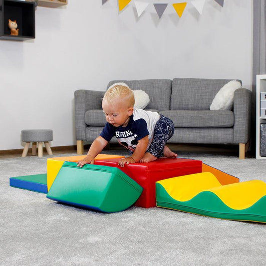 Soft Play Activity Set - Discoverer-Climber-IGLU Soft Play-white-M (39.4"x31.6")-Natural CuteNest