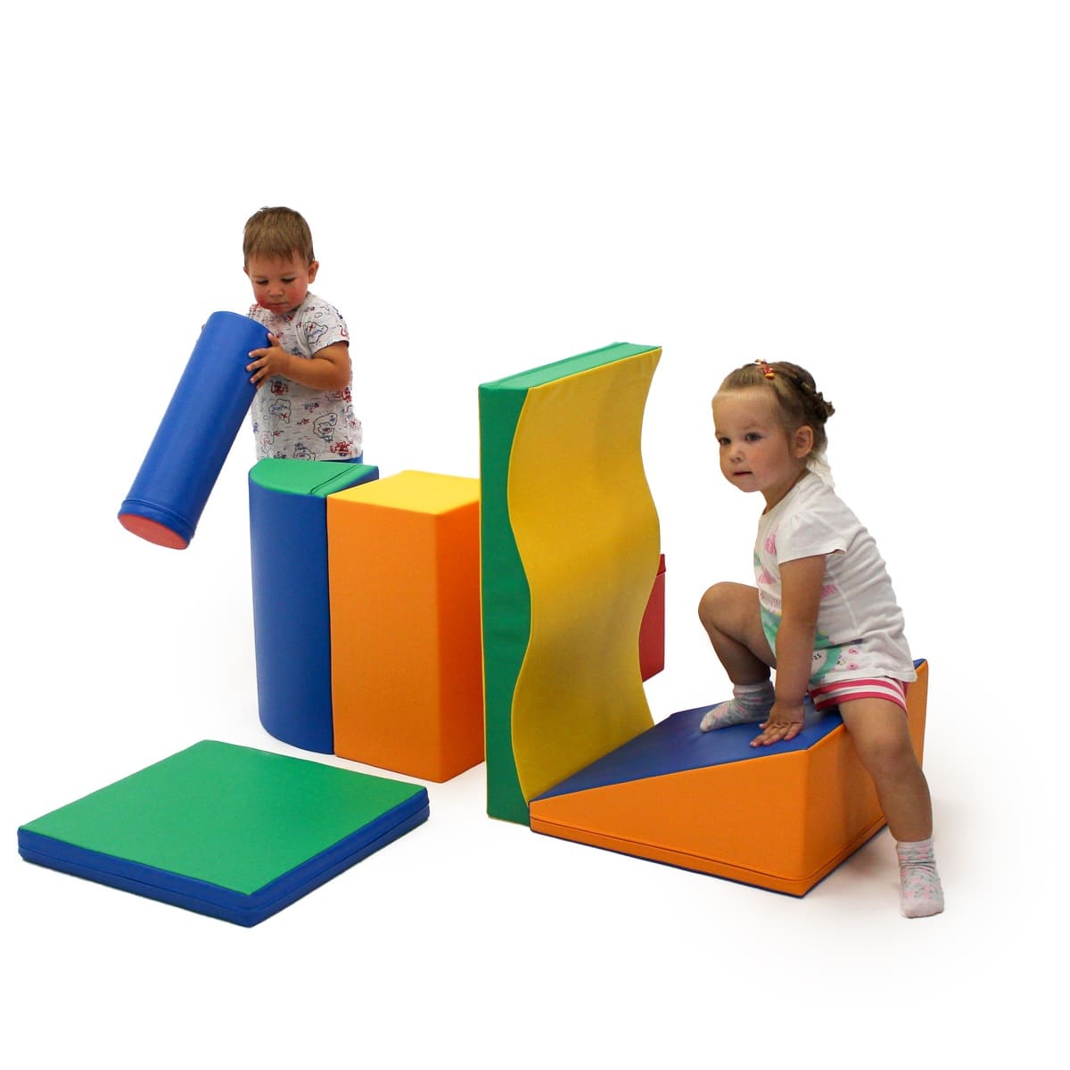 Soft Play Activity Set - Discoverer-Climber-IGLU Soft Play-white-M (39.4"x31.6")-Natural CuteNest