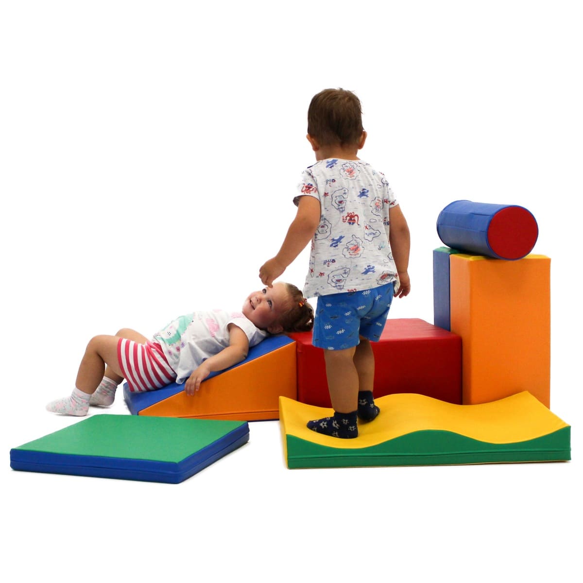 Soft Play Activity Set - Discoverer-Climber-IGLU Soft Play-white-M (39.4"x31.6")-Natural CuteNest