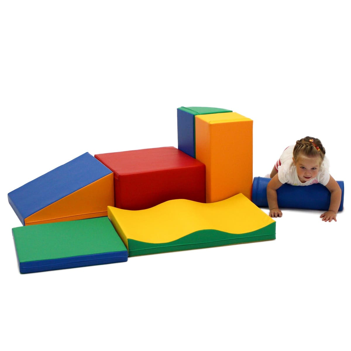 Soft Play Activity Set - Discoverer-Climber-IGLU Soft Play-white-M (39.4"x31.6")-Natural CuteNest