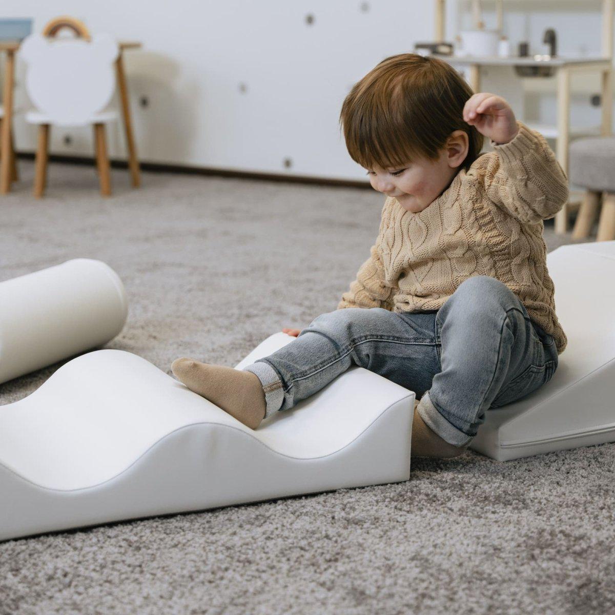 Soft Play Activity Set - Discoverer-Climber-IGLU Soft Play-white-M (39.4"x31.6")-Natural CuteNest