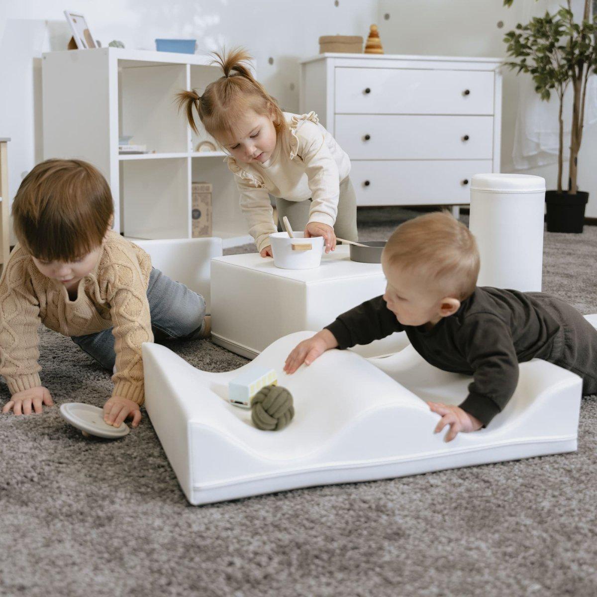 Soft Play Activity Set - Discoverer-Climber-IGLU Soft Play-white-M (39.4"x31.6")-Natural CuteNest