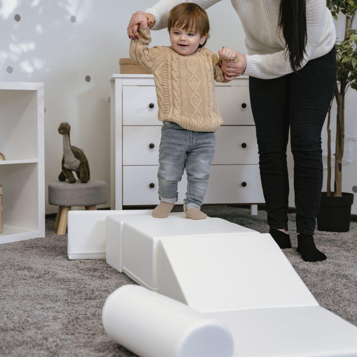 Soft Play Activity Set - Discoverer-Climber-IGLU Soft Play-white-M (39.4"x31.6")-Natural CuteNest