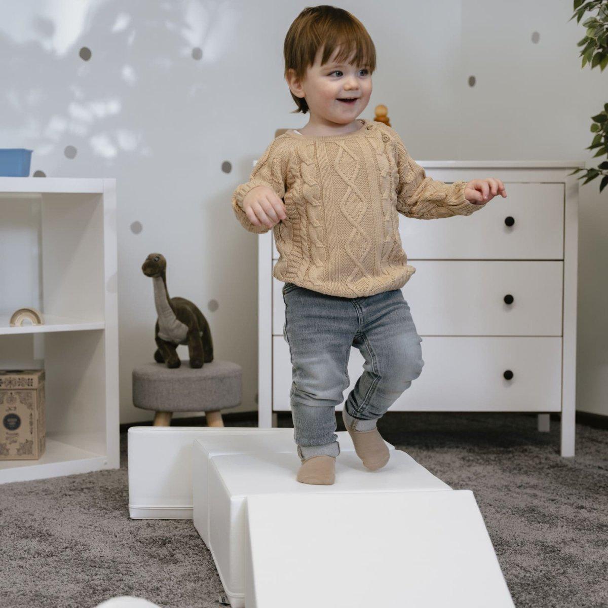 Soft Play Activity Set - Discoverer-Climber-IGLU Soft Play-white-M (39.4"x31.6")-Natural CuteNest