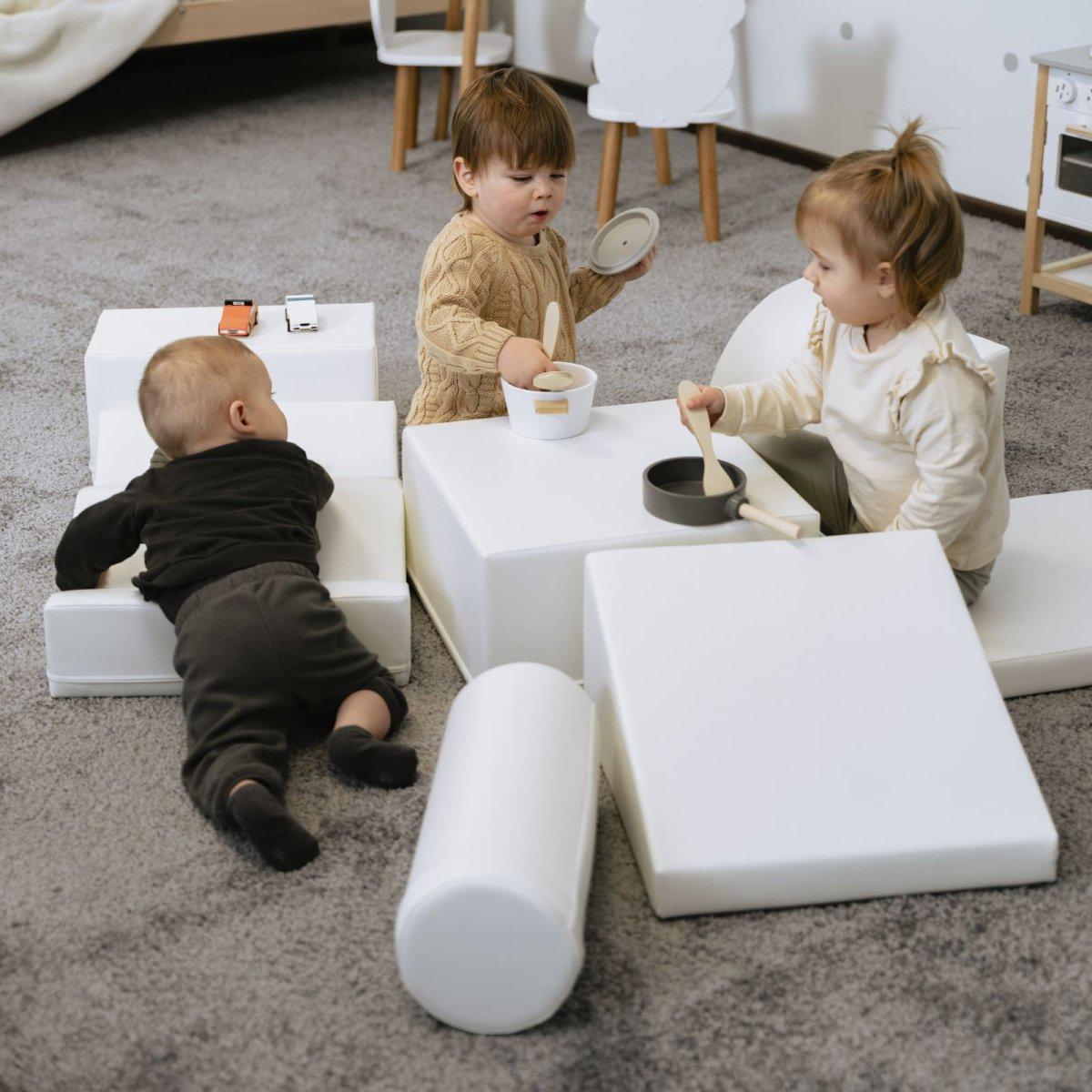 Soft Play Activity Set - Discoverer-Climber-IGLU Soft Play-white-M (39.4"x31.6")-Natural CuteNest