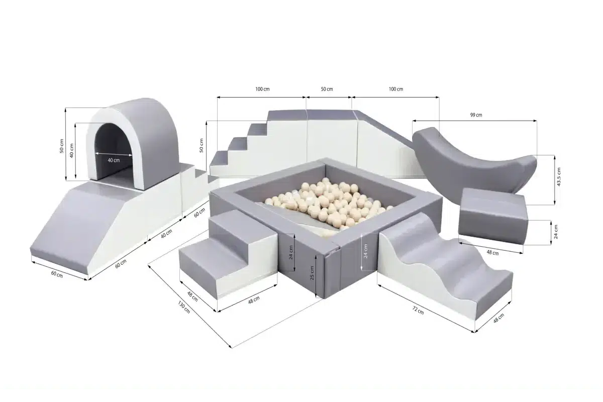 Soft Play Party Set-Building-IGLU Soft Play-white-Natural CuteNest