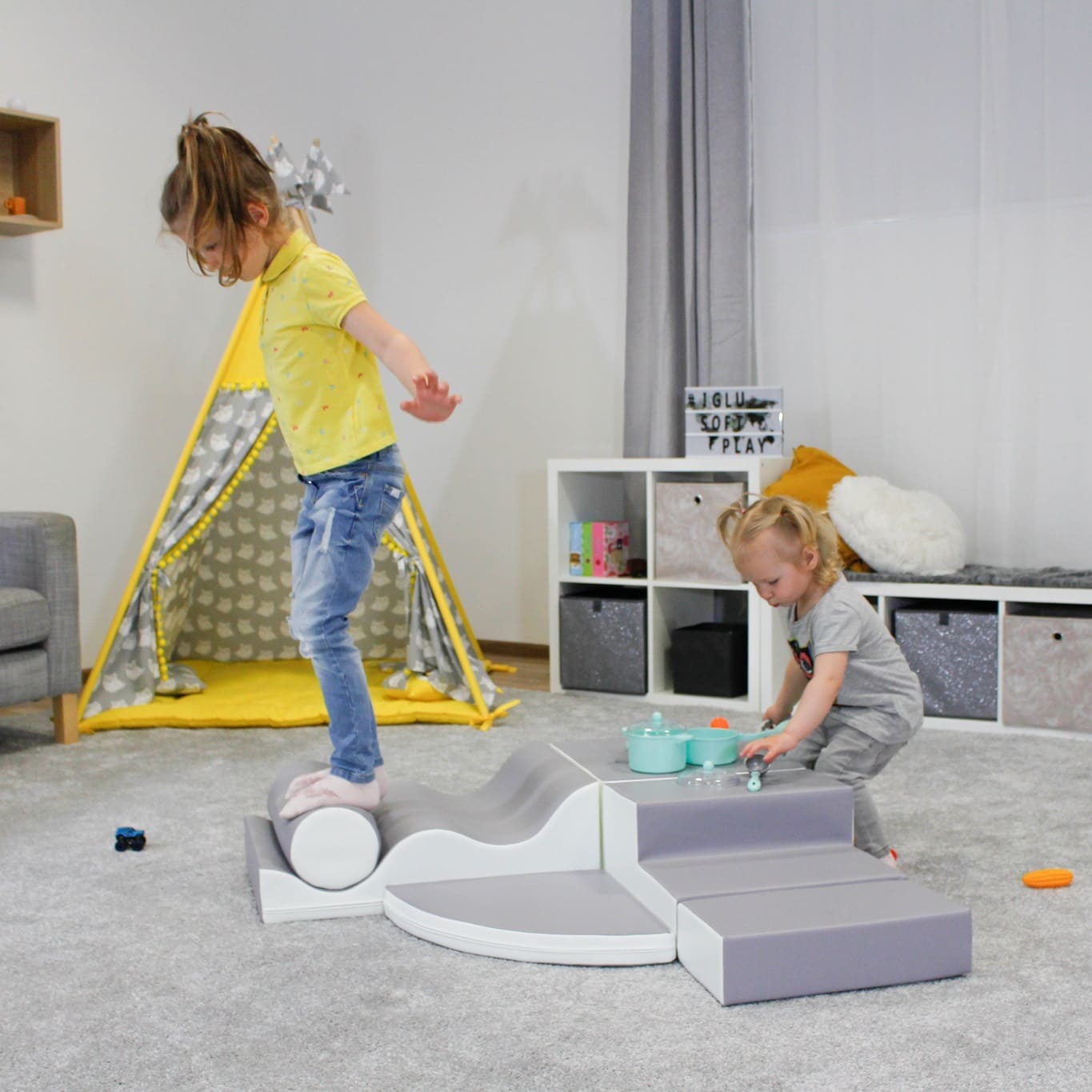 Soft Play Set - Explorer-Climber-IGLU Soft Play-light pastel-Natural CuteNest