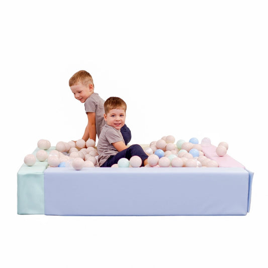 Soft Play Square Ball Pit - Ball Play Heaven-Ball Pit-IGLU Soft Play-light pastel-Natural CuteNest