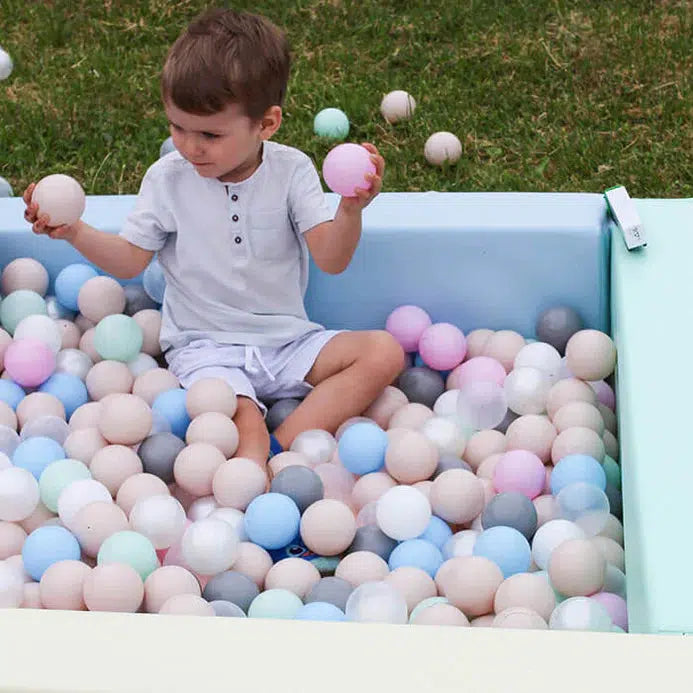 Soft Play Square Ball Pit - Ball Play Heaven-Ball Pit-IGLU Soft Play-white-Natural CuteNest