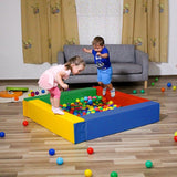 Soft Play Square Ball Pit - Ball Play Heaven-Ball Pit-IGLU Soft Play-white-Natural CuteNest