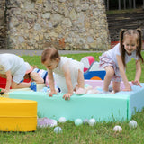 Soft Play Square Ball Pit - Ball Play Heaven-Ball Pit-IGLU Soft Play-white-Natural CuteNest