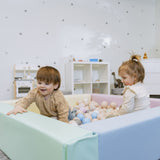 Soft Play Square Ball Pit - Ball Play Heaven-Ball Pit-IGLU Soft Play-white-Natural CuteNest