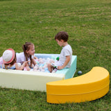 Soft Play Square Ball Pit - Ball Play Heaven-Ball Pit-IGLU Soft Play-white-Natural CuteNest