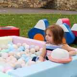 Soft Play Square Ball Pit - Ball Play Heaven-Ball Pit-IGLU Soft Play-white-Natural CuteNest