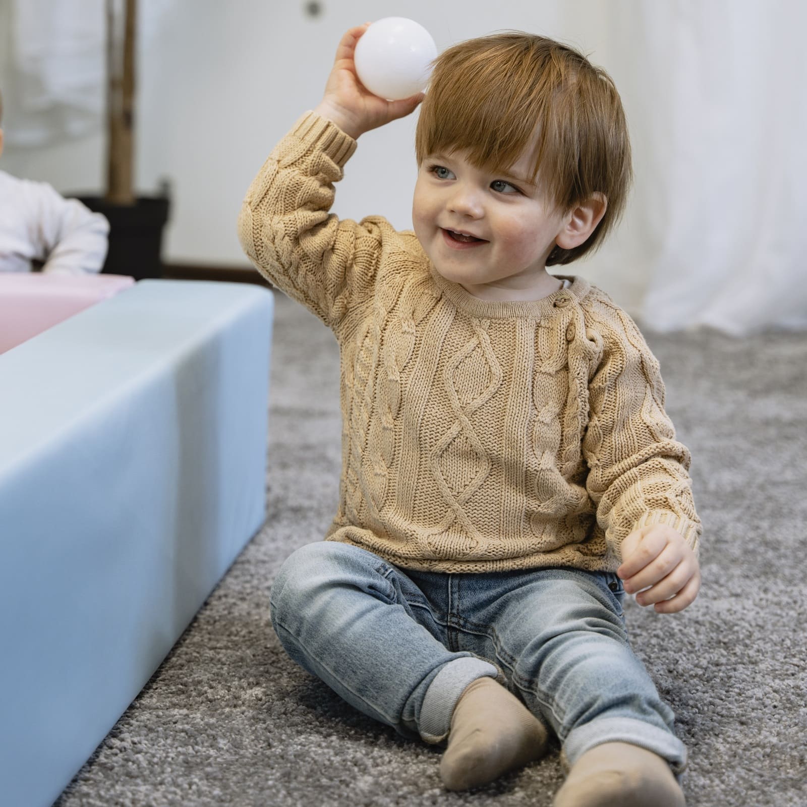 Soft Play Square Ball Pit - Ball Play Heaven-Ball Pit-IGLU Soft Play-white-Natural CuteNest