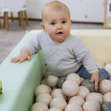 Soft Play Square Ball Pit - Ball Play Heaven-Ball Pit-IGLU Soft Play-white-Natural CuteNest