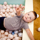 Soft Play Square Ball Pit - Ball Play Heaven-Ball Pit-IGLU Soft Play-white-Natural CuteNest