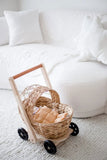 Water Hyacinth Doll Pram & Walker - Natural CuteNest