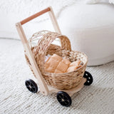 Water Hyacinth Doll Pram & Walker - Natural CuteNest