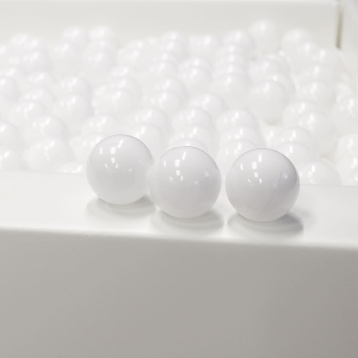 White Ball Pit Balls (Large, 500pcs) - Natural CuteNest