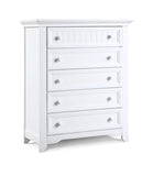 Winchester 5 Drawer Chest White - Natural CuteNest