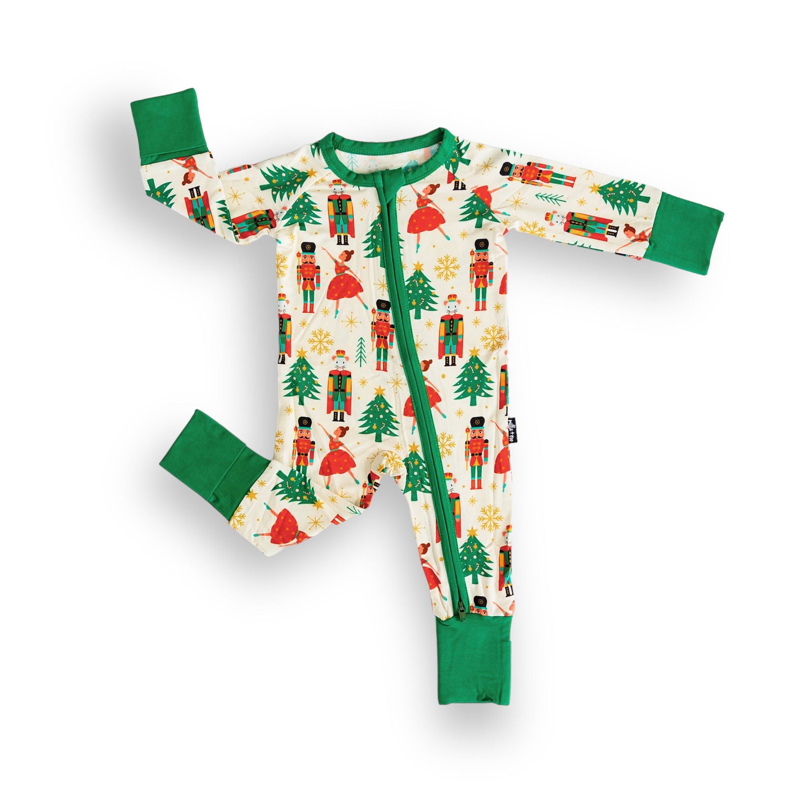 Zip Romper in Nutcracker - Natural CuteNest