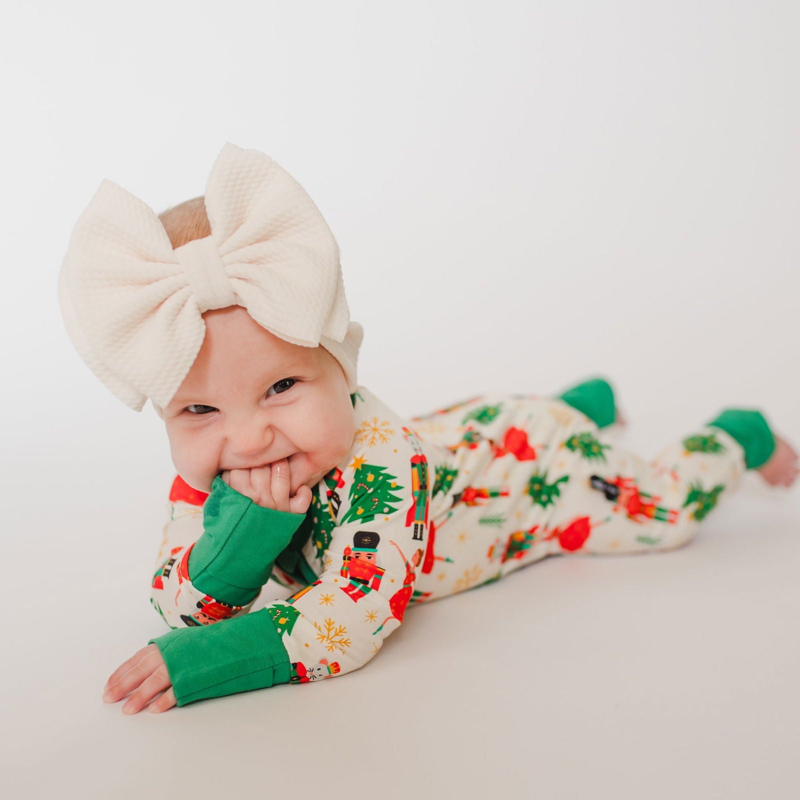 Zip Romper in Nutcracker - Natural CuteNest