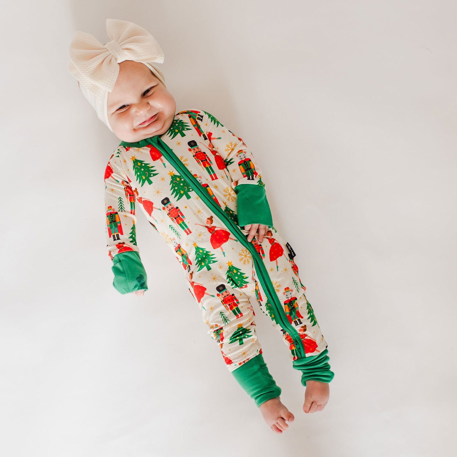 Zip Romper in Nutcracker - Natural CuteNest